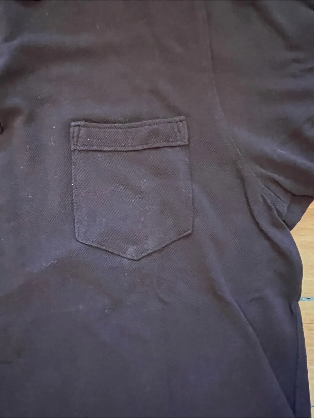 Men's Dark Brown Polo Shirt with Chest Pocket